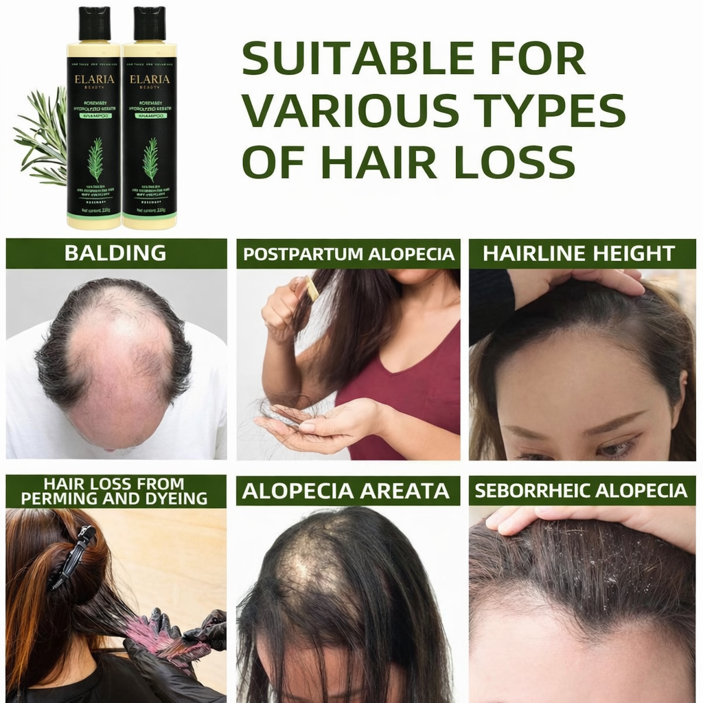 Champú orgánico de romero para el crecimiento del cabello