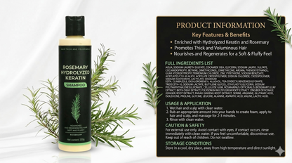 Champú orgánico de romero para el crecimiento del cabello